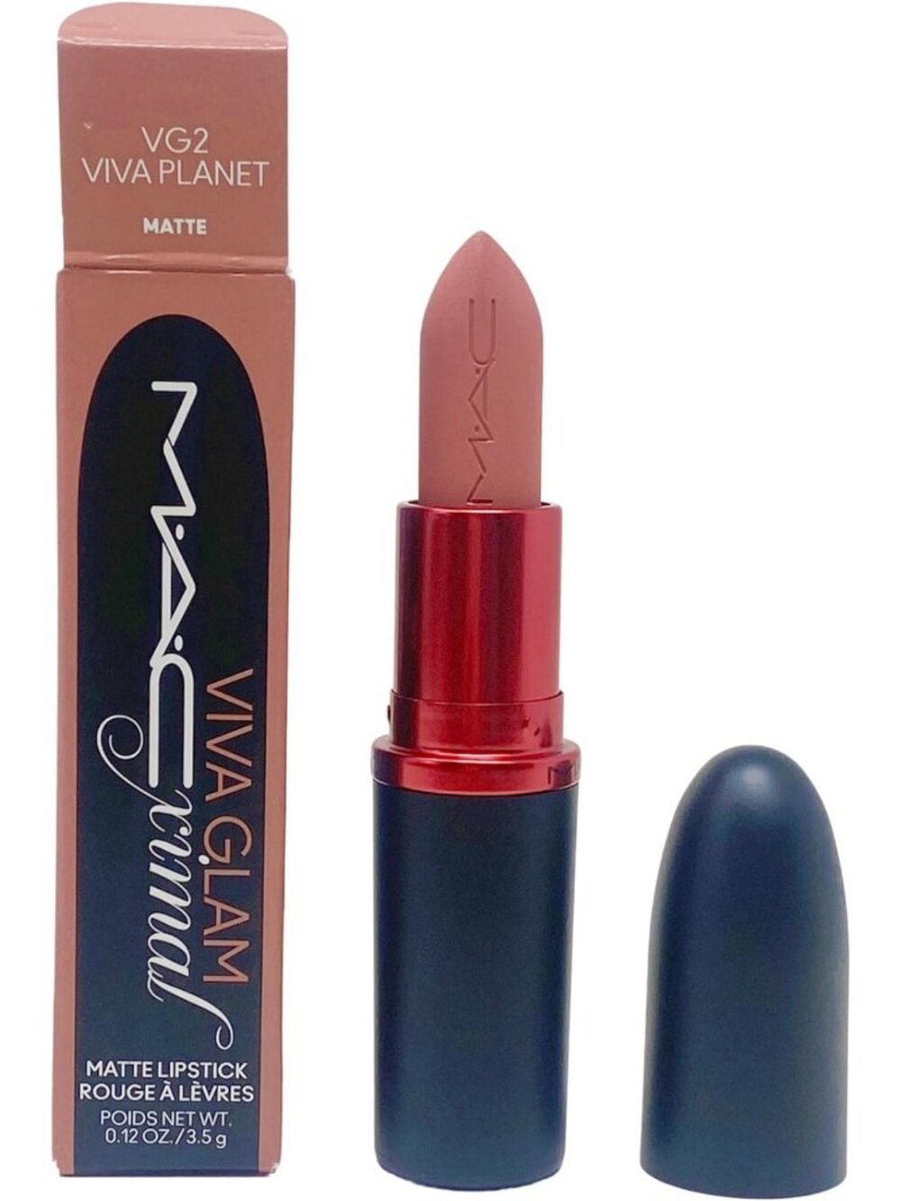 Vibrant Matte Lipstick - VG2 Viva Planet, Long-lasting Color, Perfect for All